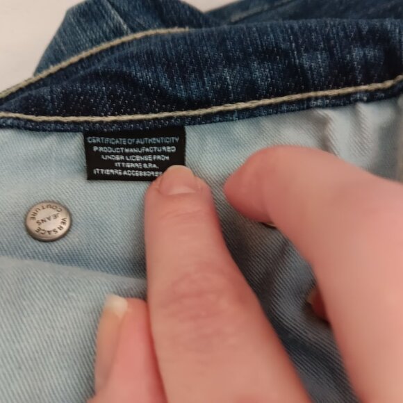 Vintage Versace Jeans Couture High Waisted Medusa Head Denim 33/47 - Picture 10 of 12